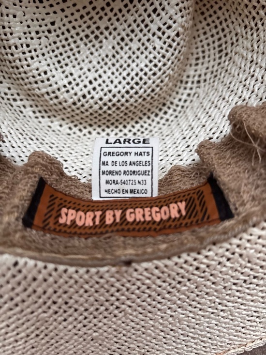 SPORT BY GREGORY ADULT LARGE STURDY STRAW PANAMA HAT COLOR SANDY UNISEX main image 3